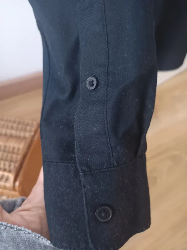 Zara camisa Negra S Slim Fit