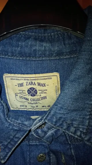 Camisa vaquera Zara Man Talla M