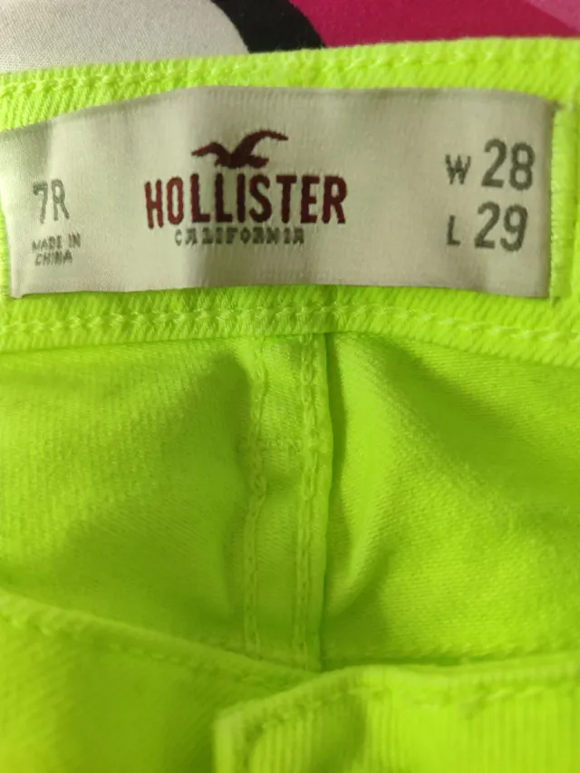 Pantalón Hollister Mujer Amarillo