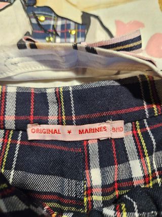 Completo bambina maglia e gonna scozzese