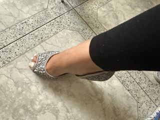 Bolso y Zapatos Rosa Azul Talla 37