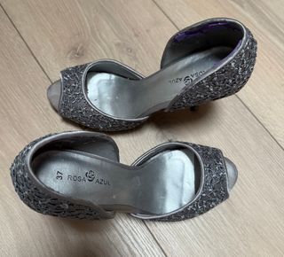 Bolso y Zapatos Rosa Azul Talla 37