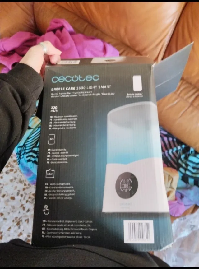 Umidificatore Cecotec Breeze Care 2600 Light Smart in bianco e blu