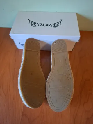 Alpargatas esparto beige conchas