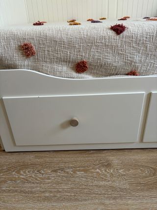 Cama IKEA HEMNES blanca extensible a 160