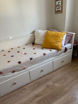 Cama IKEA HEMNES blanca extensible a 160