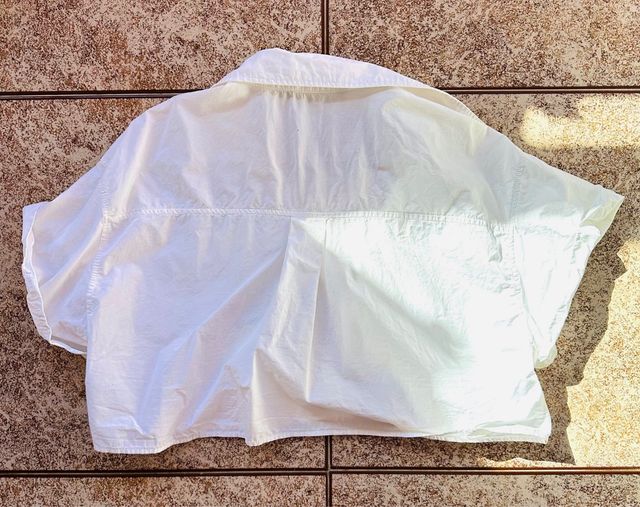 Camisa Zara Blanca Manga Corta Talla M