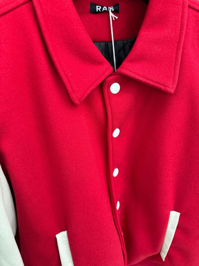 Giacca College RA Uomo XL Beige Rossa