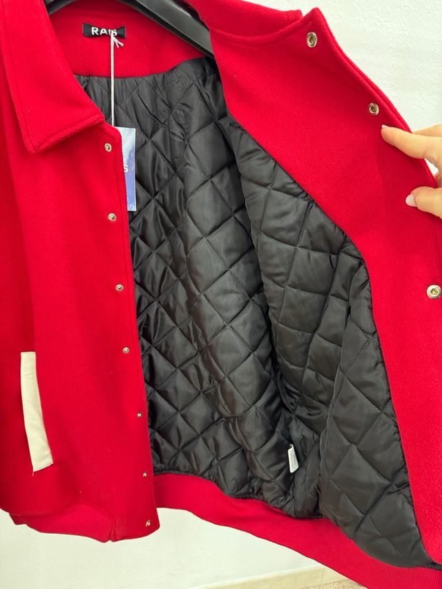 Giacca College RA Uomo XL Beige Rossa