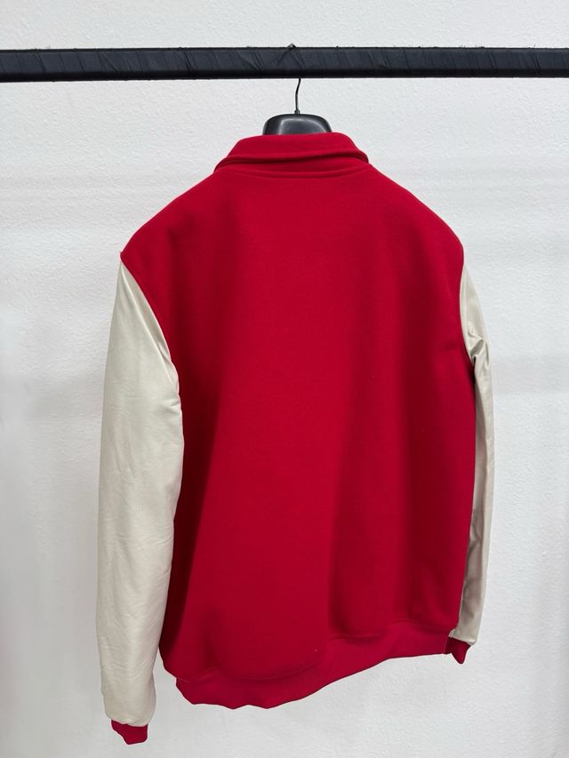 Giacca College RA Uomo XL Beige Rossa