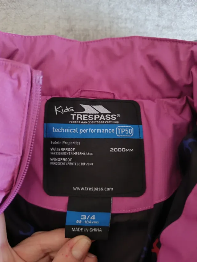 Chaqueta de esquí infantil Trespass