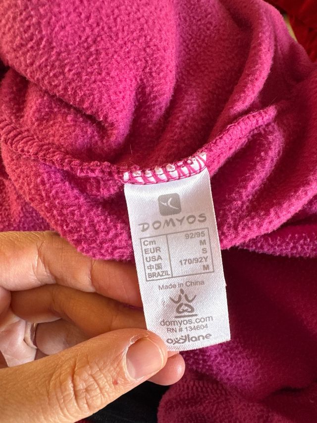 Sudadera polar Domyos rosa mujer talla M