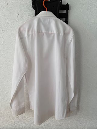 Camisa de vestir blanca Zara Talla M