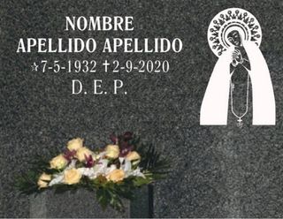 grabaciones e inscripciones en lápidas y nichos