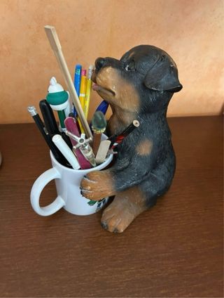 Statuetta cagnolino Rottweiler