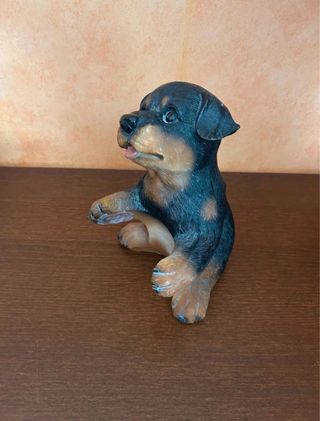 Statuetta cagnolino Rottweiler