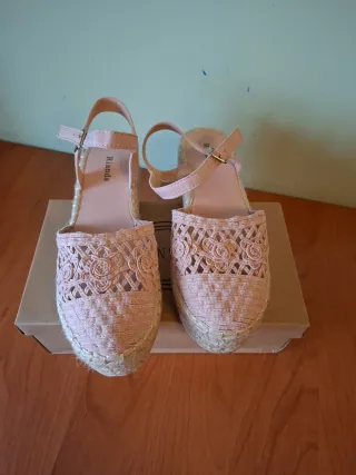 Alpargatas Rianda Esparto Rosa