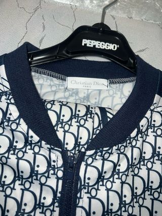 Conjunto Christian Dior Azul y Blanco