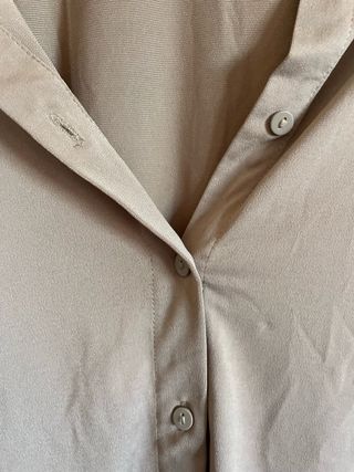 Blusa Stradivarius Manga Larga Marrón