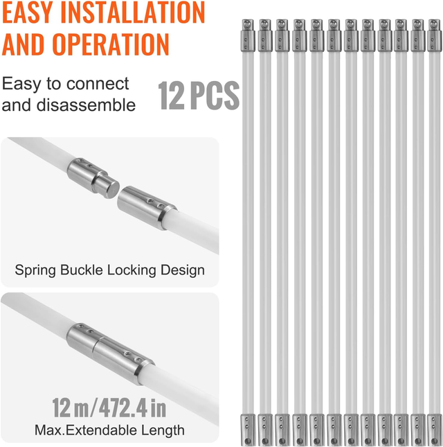 Kit Spazzacamino per Stufa a Pellet 12m Kit di Spa