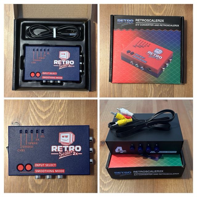 Retroscaler2X + Switch RCA 4 Consolas