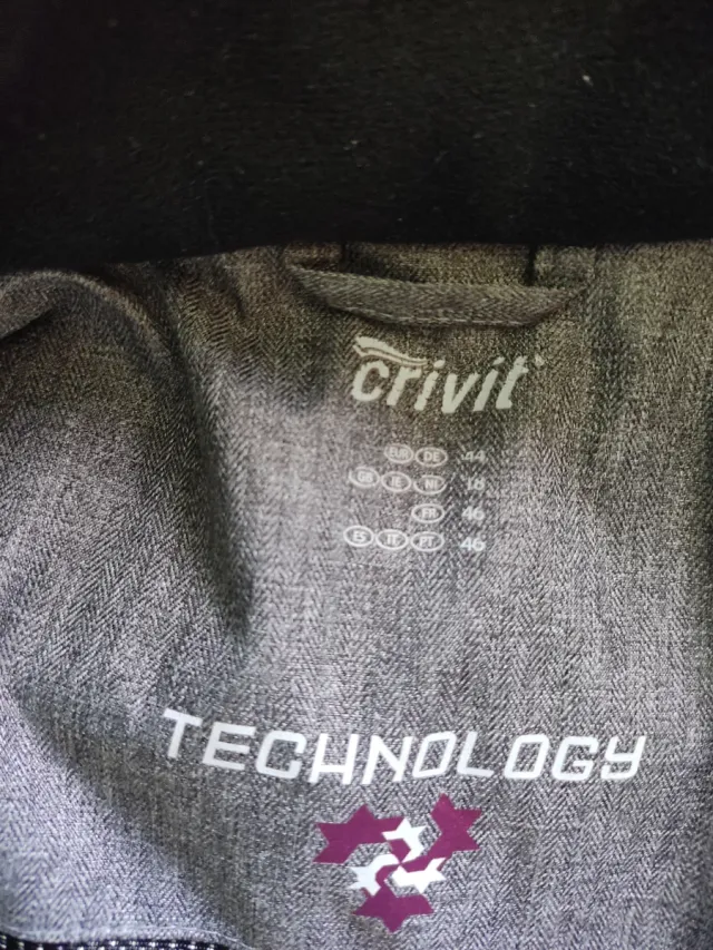 Chaqueta Crivit Tecnología Gris Talla 44