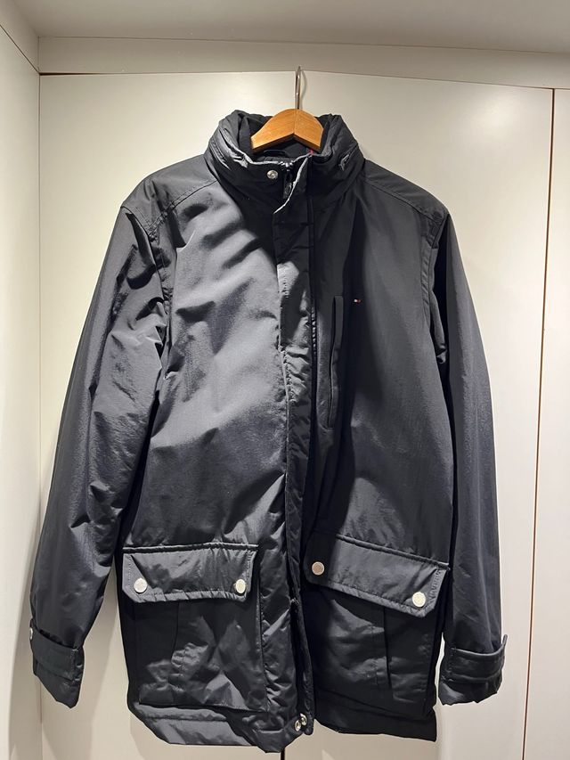 Abrigo Tres Cuartos Tommy Hilfiger Negro