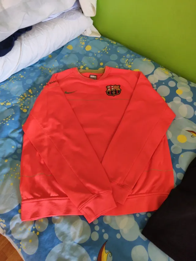 Sudadera Barça Nike Naranja Talla L