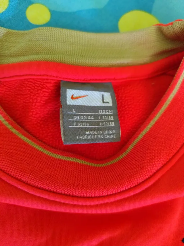 Sudadera Barça Nike Naranja Talla L