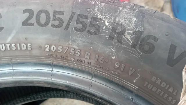 Neumáticos Continental 205/55/16 91V Año 2020