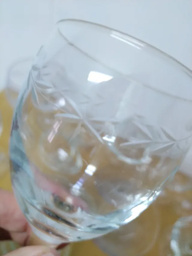 Lote de copas de cristal