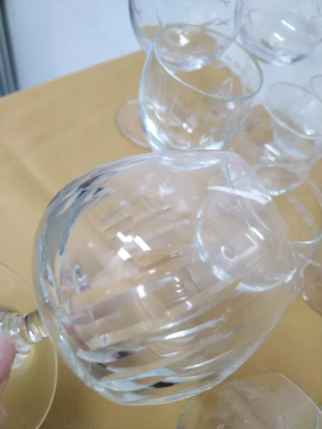 Lote de copas de cristal