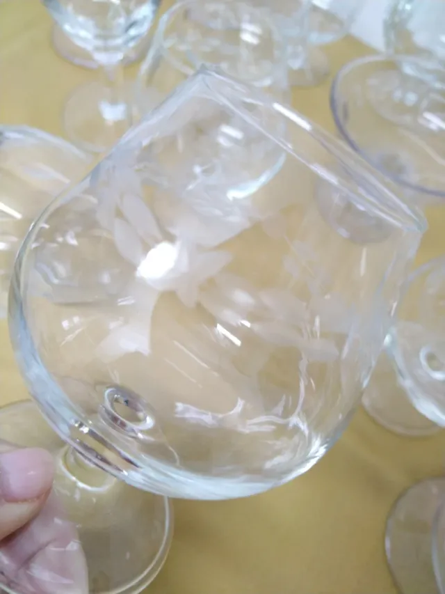 Lote de copas de cristal