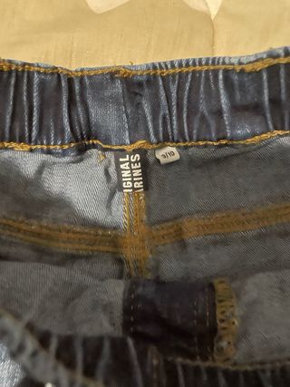 Jeans bambino blu con stampe