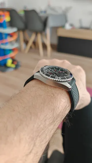 Reloj Certina Plata y Negro