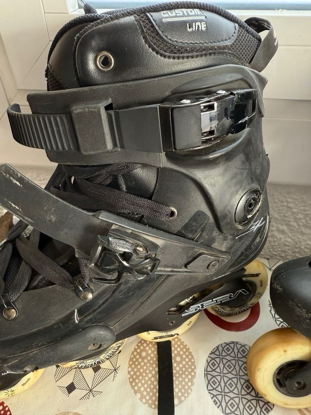 Patines SEBA negros con protecciones