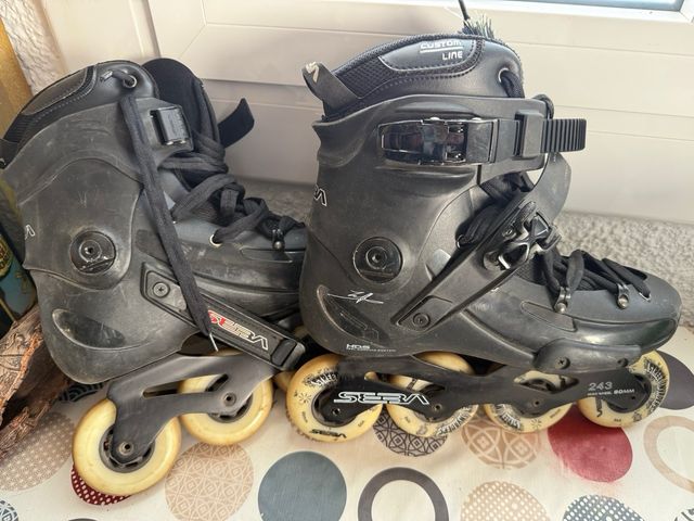 Patines SEBA negros con protecciones