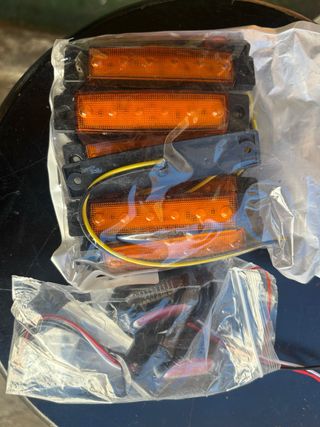 9 Luces LED Naranja + 2 Gálibos Autocaravana