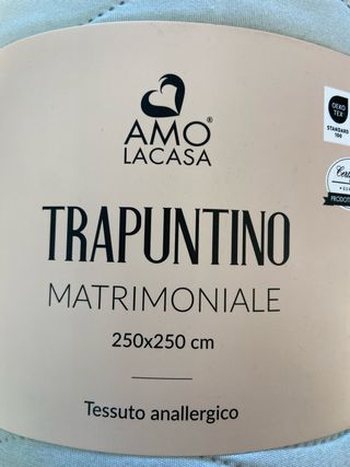 Trapunta Matrimoniale Amo La Casa Azzurra