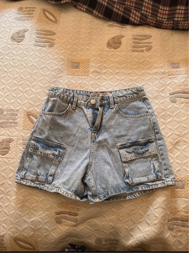 Shorts vaqueros cargo