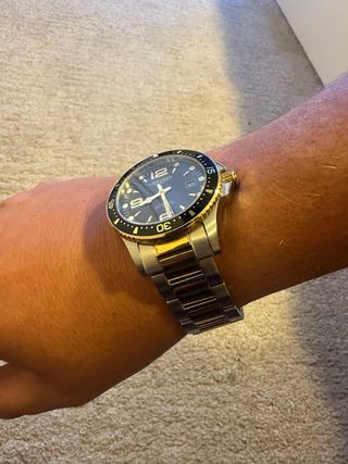 Reloj Longines Automático Negro y Dorado