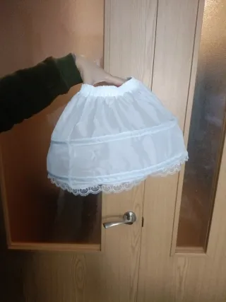 Enagua Cancan Tutú Niña Blanca Talla Única