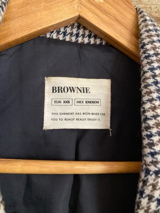 Americana Brownie cuadros vichy