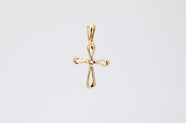 Cruz De Oro De 18K.. Ref: 034-03-00596