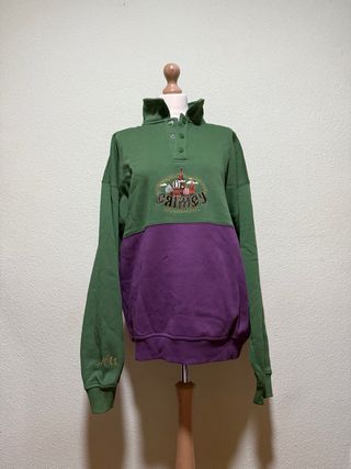 Sudadera Grimey Verde y Morado