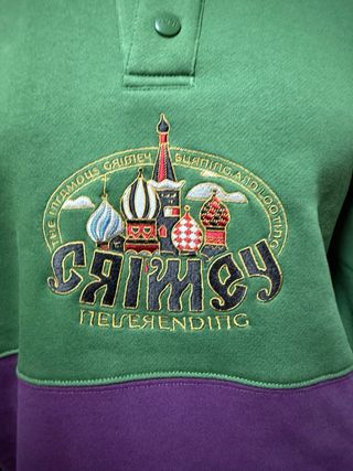 Sudadera Grimey Verde y Morado