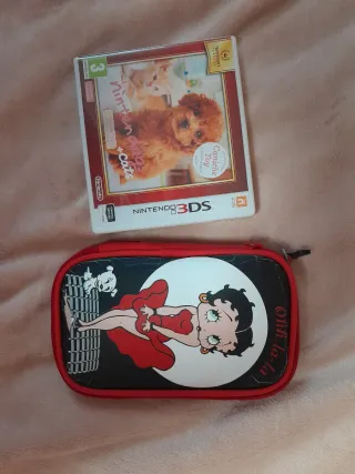 Nintendo 3DS Nintendogs + Cats + Funda Betty Boop