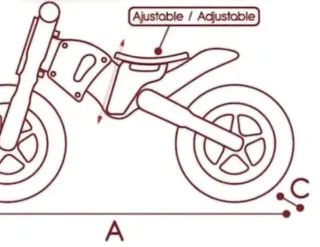 Moto cross / passeggini in legno WOOMAX