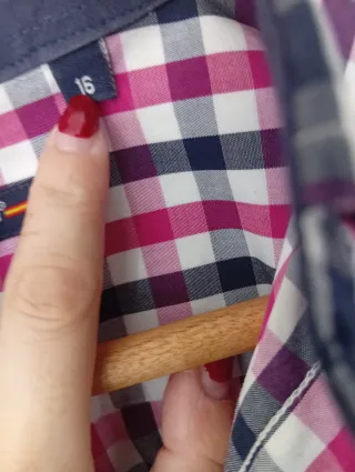 Camisa cuadros popelín