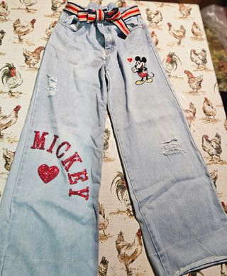 Jeans bambina Mickey Mouse
